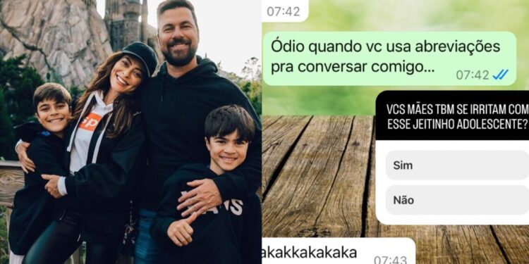 Atriz fez uma enquete para descobrir se outras mães também passam pela mesma situação com os filhos na adolescência
Instagram/Juliana Paes