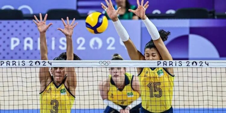 Vôlei feminino: Brasil atropela Quênia na estreia em Paris 2024