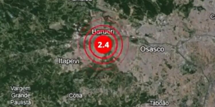 Barueri registra tremor de terra, afirma Defesa Civil de São Paulo