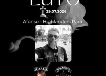 Motoclube Highlanders Pará faz homenagem a motociclista que morreu em acidente na TO-164 em Araguanã, Tocantins — Foto: Reprodução/Redes Sociais