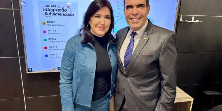 Em reunião com Tebet, Ricardo Ayres defende Tocantins como polo logístico nacional