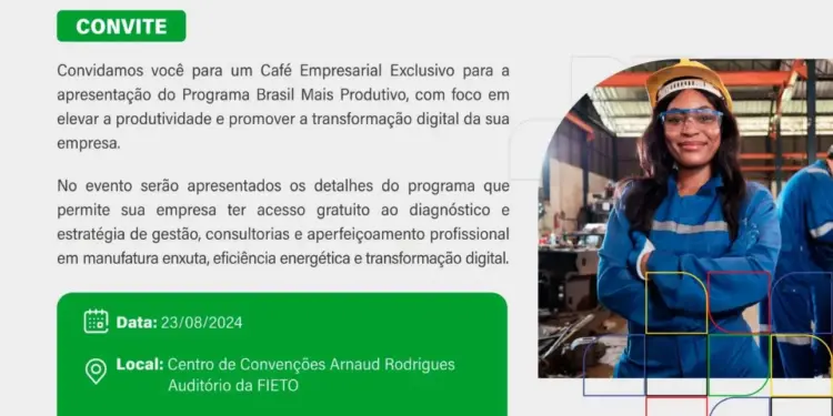 Roadshow do programa Brasil Mais Produtivo chega ao Tocantins 