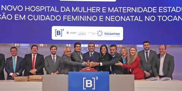 Governador Wanderlei Barbosa bate o martelo na B3, em São Paulo, para construção do Hospital da Mulher e Maternidade Estadual