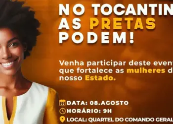 Evento começa às 9 horas, no auditório do Quartel do Comando Geral (QCG) da Polícia Militar do Tocantins (PMTO), em Palmas