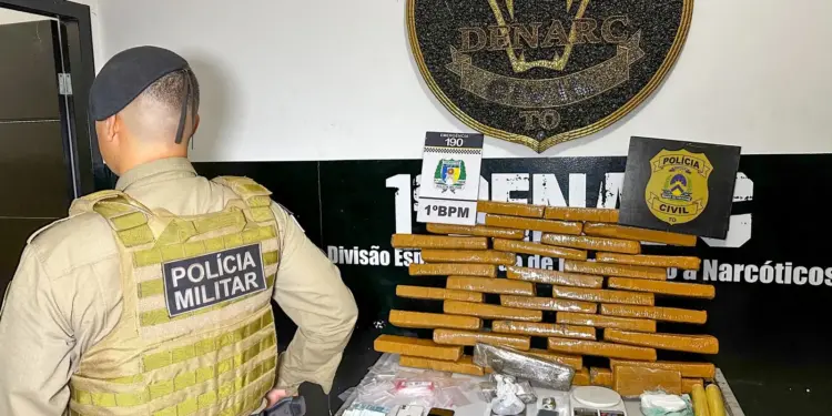 Policiais Militares localizaram suspeita de tráfico em área de mata de Palmas
