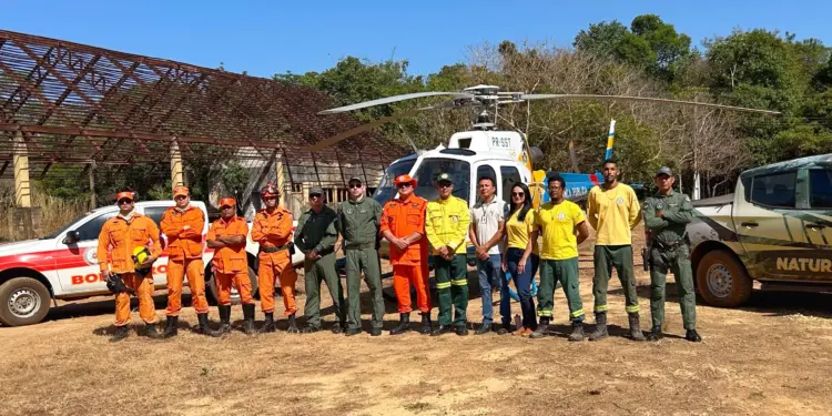 Governo do Tocantins mobiliza força-tarefa para atuar no combate a incêndio florestal no Parque Estadual do Cantão