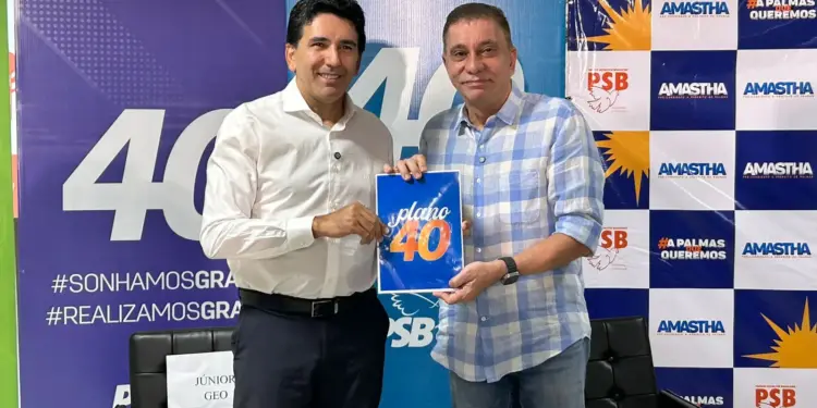 Júnior Geo recebe proposta de plano de governo do PSB e enfatiza projeto Coletivo para Palmas