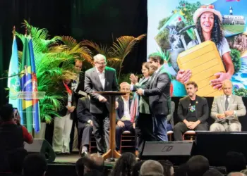 O vice-presidente Geraldo Alckmin participou da cerimônia de abertura e exaltou o turismo _Mazim Aguiar _Governo do Tocantins