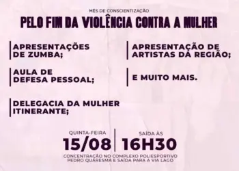 Polícia Civil convida para a 2ª Caminhada Agosto Lilás nesta quinta-feira, 15, em Araguaína - Divulgação SSP/TO