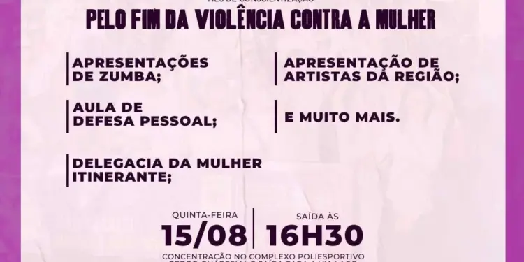 Polícia Civil promove 2ª Caminhada Agosto Lilás nesta quinta-feira, 15, em Araguaína