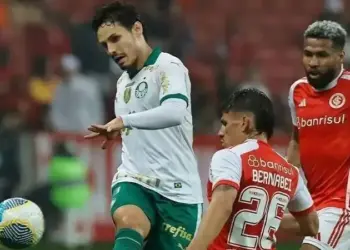Internacional e Palmeiras empataram por 1 a 1 Reprodução/X/@Brasileirao
