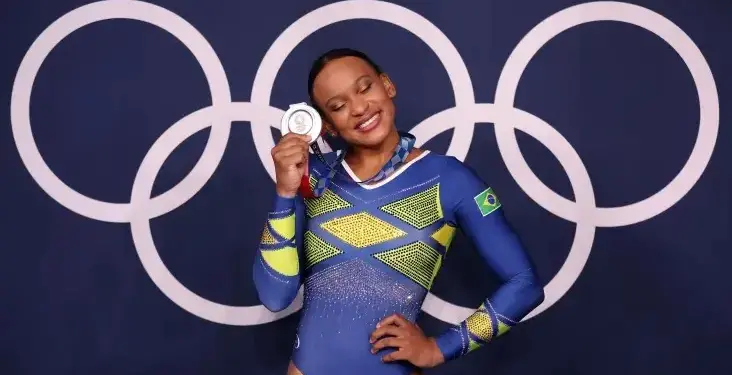 Rebeca Andrade conquistou medalha de prata no individual geral na Olimpíada de Tóquio

Crédito: Jamie Squire/Getty Images