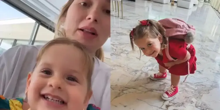 Virginia mostra desafios em 1º dia de aula da caçula: “Adaptação”