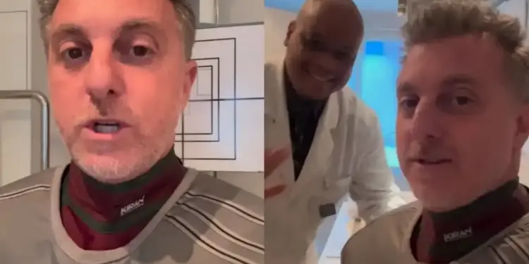 Luciano Huck cai da escada durante as férias e vai parar no hospital