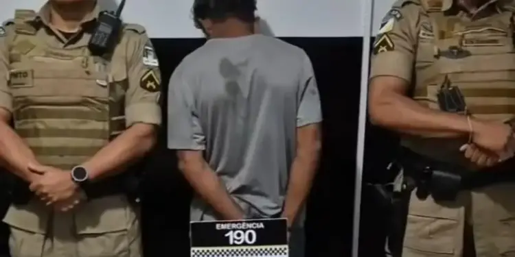 Polícia chegou até o suspeito após denúncias anônimas — Foto: Reprodução/Polícia Militar