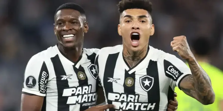 Luiz Henrique e Igor Jesus marcaram os gols da vitória do Botafogo sobre o Palmeiras
Vitor Silva/Botafogo