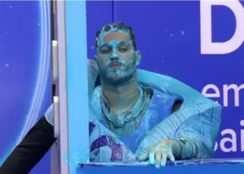 Lucca durante 1ª prova de resistência do Estrela da Casa Reprodução/Globo