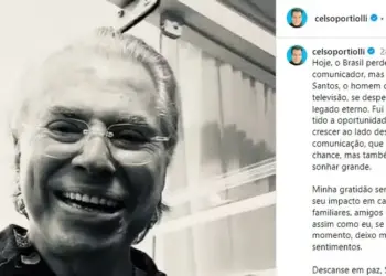 Apresentador lamentou morte de Silvio Santos em publicação no Instagram — Foto: Reprodução/Instagram