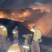 Incêndio consome vegetação na Serra do Cipó, em Minas Gerais