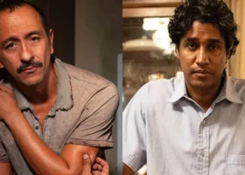 Tião Galinha (Irandhir Santos) será preso novamente) e Lívio (Breno da Matta) ganhará um possível interesse amoroso. • Globo/Léo Rosario l Globo/Paulo Barros