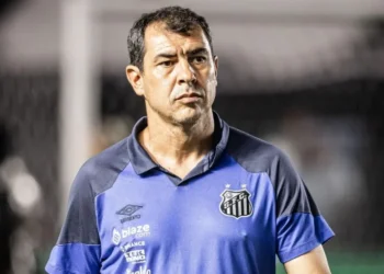 Fábio Carille, técnico do Santos • Foto: Raul Baretta/ Santos FC