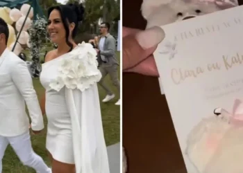 Zezé Di Camargo e Graciele Lacerda ganharam música personalizada para casamento e chá revelação. • Instagram/Graciele Lacerda