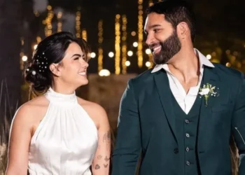 Quase um ano após reatarem relacionamento, casal de influenciadores oficializaram a união. • Instagram/Sunaika Bruna