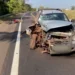 Motociclista morre após bater de frente com carro em rodovia