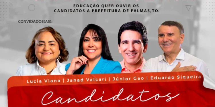 Candidatos a prefeito por Palmas serão ouvidos pelos profissionais da Educação