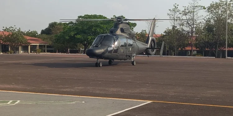 Ações de combate às queimadas do Governo do Tocantins ganham reforço com a chegada de helicóptero do Exército