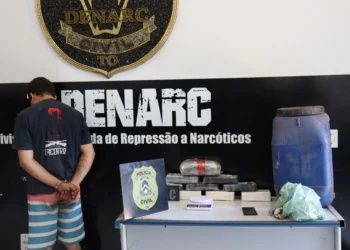 Indivíduo que foi preso era responsável pela guarda dos entorpecentes - Adrielly Calixto/Governo do Tocantins