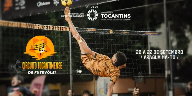 Com o apoio do Governo do Tocantins, Araguaína recebe etapa do Circuito Tocantinense de Futevôlei nesta sexta-feira, 20