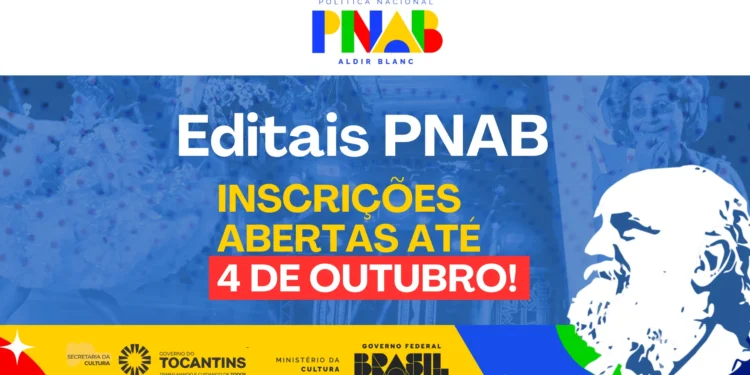 Governo do Tocantins abre inscrições para editais da PNAB