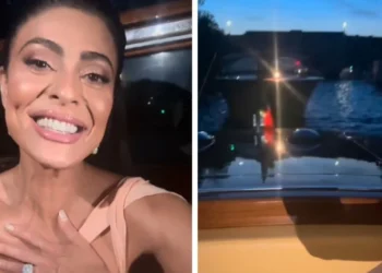 Juliana Paes fica presa em engarrafamento de barco em Veneza, na Itália • Instagram/Juliana Paes