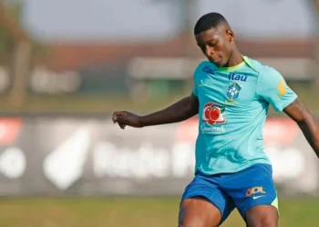 Luiz Henrique no CT do Caju • Rafael Ribeiro/CBF