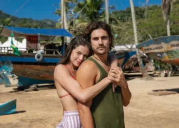 Agatha Morera e Nicolas Prattes como Luma e Rudá • Globo/Manoella Mello