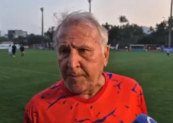 Zico durante evento no Centro de Futebol Zico (CFZ) • Lorena Moreira / CNN