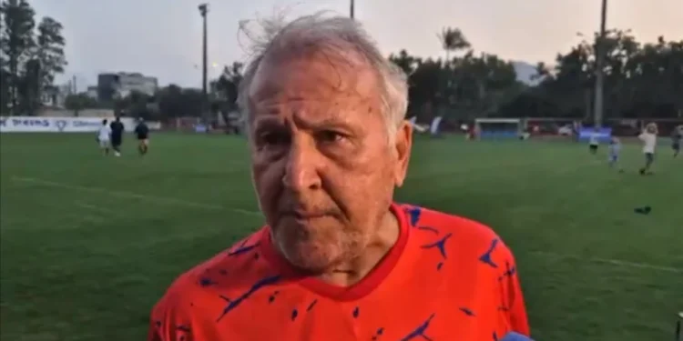 Zico durante evento no Centro de Futebol Zico (CFZ) • Lorena Moreira / CNN