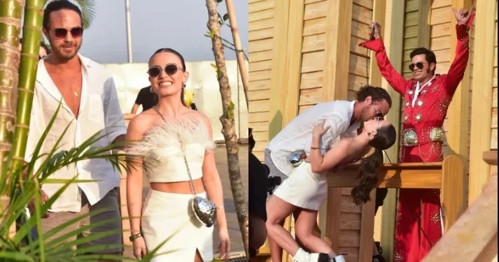 Rock in Rio: Larissa Manoela e André Luiz Frambach renovam os votos no festival