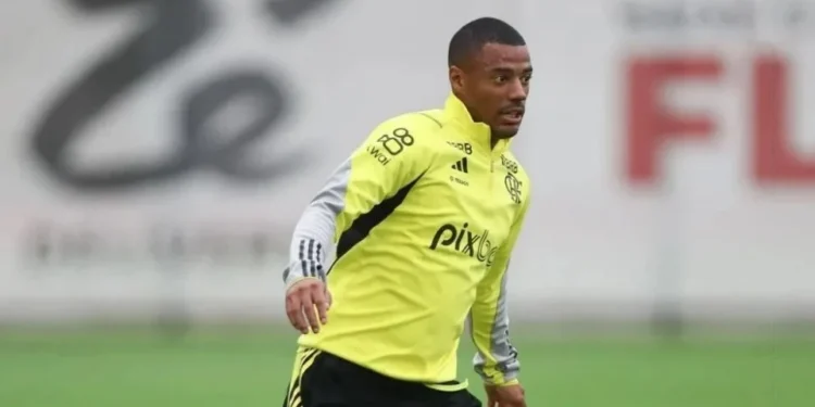 De La Cruz em treino do Flamengo • Foto: Gilvan de Souza/ Flamengo