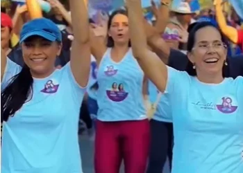 Camila Fernandes e Vânia Passos realizam comício das mulheres em Miracema