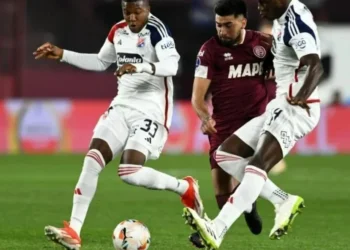 Lanús e Independiente Medellín não saíram do zero em Buenos Aires • Reprodução/CONMEBOL Sudamericana