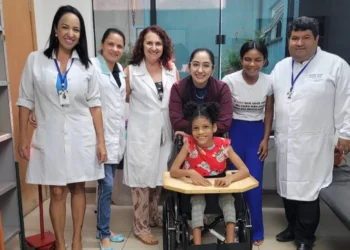 Yasmim recebe todos os cuidados da Rede de Cuidados à Pessoa com Deficiência desde bebê. Foto: divulgação SES-TO