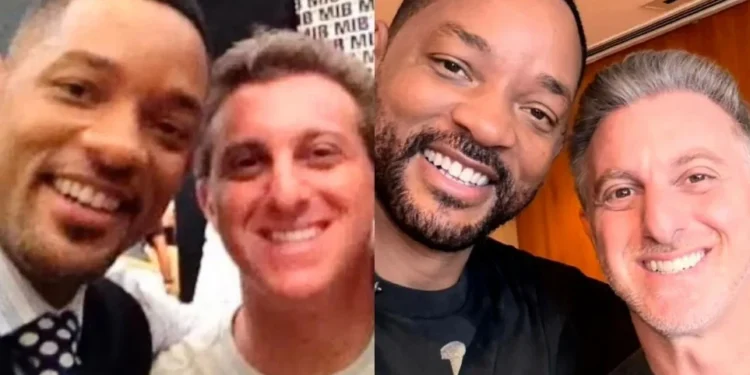 Após Rock in Rio, Will Smith e Luciano Huck recriam foto de anos atrás