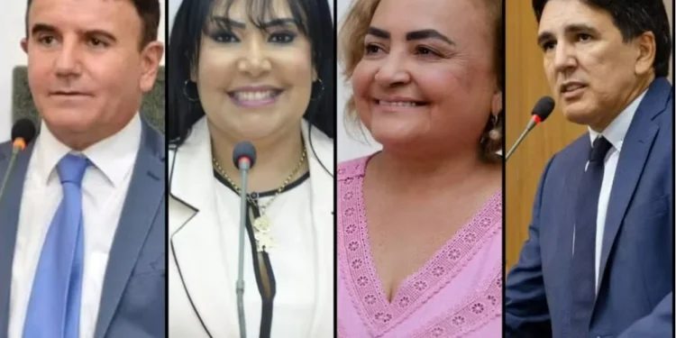 Eduardo Siqueira Campos, Janad Valcari, Lúcia Viana e Professor Júnior Geo — Foto: Divulgação/Aleto/PSOL