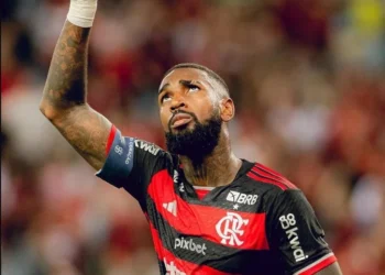 Gerson marca gol da vitória do Flamengo • Adriano Fontes / CRF