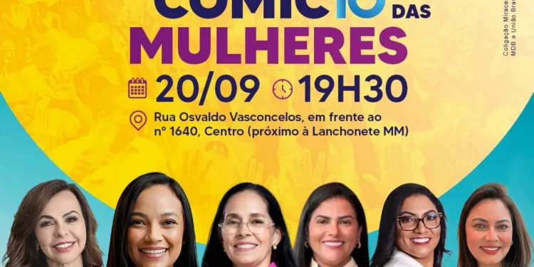 Prefeita Camila Fernandes realiza grande Comício das Mulheres em Miracema nesta sexta