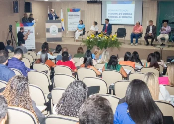 Participam do Seminário os representantes do Sine Tocantins, Pará, Amapá, Amazonas, Roraima e Brasília. Foto - Carlessandro Souza;
