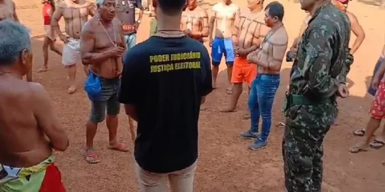 TRE-TO levou urna eletrônica à Aldeia Brupe pela primeira vez no 1º turno