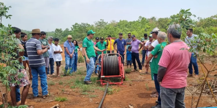 Governo do Tocantins, fortalece a comunidade dos povos indígenas Xerentes em Tocantínia com a oficina de produção de mandioca